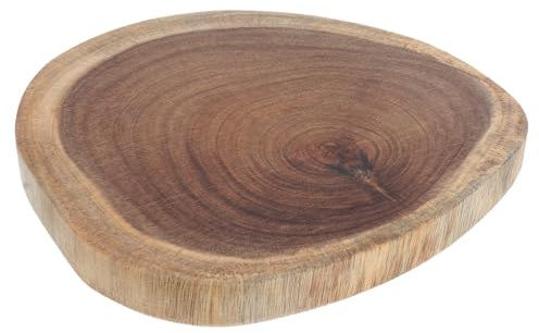 Uonlytech Planche à Découper Surface Lisse et Robuste en Bois D'acacia Cuisine pour Couper Fruits et Légumes Couleur Aléatoire
