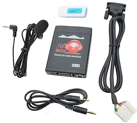 Bluetooth Car Kit, 3 in 1 Car Audio Input Adapter with AUX USB Bluetooth for Honda Accord Civic CRV Odyssey Fit Pilot Element Ridgeline Acura MDX TSX CSX