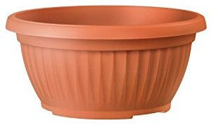 Prosper Plast Corinthian Low Planter/Flower Pot (40cm, Terracotta)
