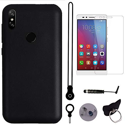 TienJueShi Schutz Hülle Handy Tasche Für umidigi F1 TPU Silikon Glass Folie Case Abdeckung Cover Etüi Skin