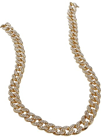 Urban Classics Unisex Halskette Heavy Necklace With Stones Gold 00109