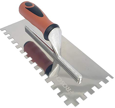 Frosch Stainless Steel Square Notch Tile Trowel (3/8 X 3/8)