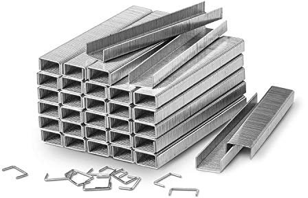 Meiyijia - Desengrasadora Manual Clavos, Grapas de Alambre Fino, Tipo D - Ancho 11,2 mm Grosor 0,6 mm Longitud 8 mm, 8000 Piezas