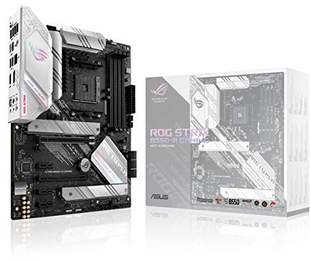 ASUS ROG Strix B550-A Gaming AMD AM4 Zen 3 Ryzen 5000 & 3rd Gen Ryzen ATX Gaming Motherboard (PCIe 4.0, 2.5Gb LAN, BIOS Flashback, Dual M.2 with heatsinks, Addressable Gen 2 RGB Header and Aura Sync