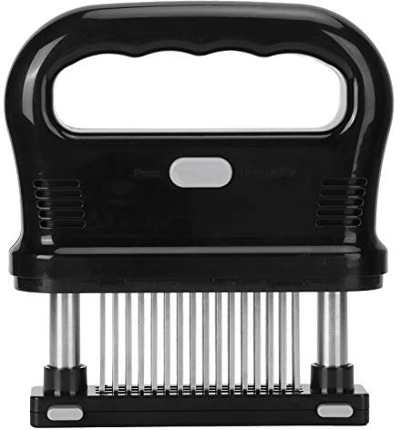 Aguja para carne, ablandador de carne duradero, negro de alta resistencia desmontable para utensilios de cocina de restaurante en casa