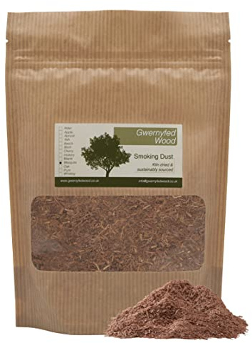 Mesquite Smoking/Smoker Wood Dust for Cold Smokers 0-1mm 1.5 Litre. Made in Wales by us for a perfect, long smoke. Apple, Oak, Cherry, Whiskey Barrel, Alder & Beech. (Mesquite)