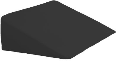 Dukal | Bezug für Keilkissen | 55x60x25 cm | aus hochwertigem DOPPEL-Jersey | 100% Baumwolle | Farbe: anthrazit