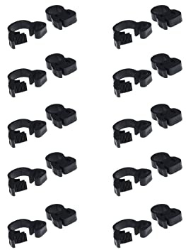 Double Gripping Nylon Hose Clamps, Snap Grip Nylon Plastic Hose Clamps (8.1-8.6mm (5/16inch), 20pack)