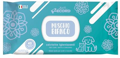 Record Lingettes hygiéniques humides pour Chiens et Chats Lingettes pour Chien et Chat Lot de 40 lingettes pour Animaux de Compagnie pour Poils, Pattes, museau et Yeux respectent la Peau et Le pH