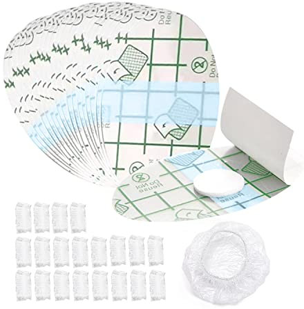 TIMJJG 100 Orejeras con 20 Orejeras, Protección Impermeable Transparente, Protección Auditiva Colorida para Natación y Baño, Set de 120 Piezas