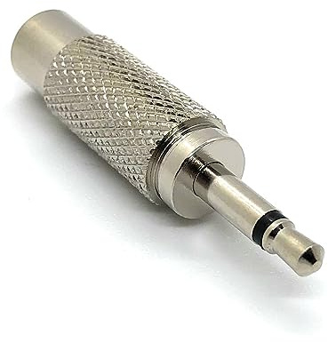 Ome Audio RCA Phono (Female) To 3.5mm Mono Jack (Male) Adaptor/Converter