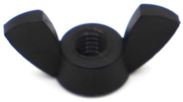 1/2/5 Stück M3 M4 M5 M6 M8 M10 M12 Weiß und Schwarz Nylon Kunststoff Mutter Flügelmutter Flügelmutter Barren Flügelmuttern DIN315 (Color : Black, Size : M8 2pcs)