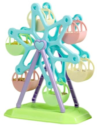 Grande roue pour oiseau, roue de recherche de nourriture pour perroquet, grande roue pour oiseaux en ABS, perchoir rotatif interactif pour la recherche d'oiseaux, roue d'alimentation pour le