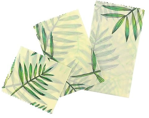 PHENOFICE Umweltfreundliche Bienenwachs-wraps 3er-pack für Lebensmittel Küche Süßigkeiten Einfache Lagerung