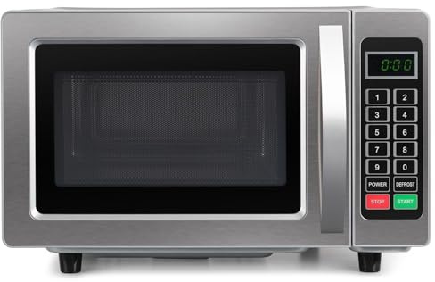 electriQ Freestanding 25L 1000W Flatbed Commercial Style Microwave