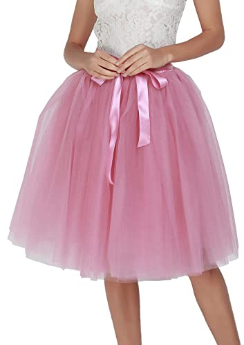 HEONSATI Tutu Donna Adulto Dance Dress Up Party Gonnellino Danza Classica Gonna Tulle Tulle Bubble Balletto Gonna Tulle da Donna Costume da Festa di Carnevale di Halloween Tutu Donna Adulto