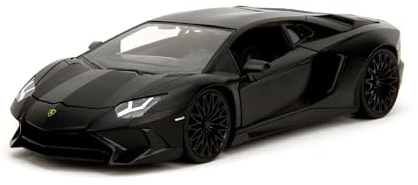Jada Toys Fast and Furious Modellauto Lamborghini Aventador (19 cm) - Deckard Shaw's Film-Auto aus F&F 7, Fahrzeug aus Metall mit Teilen zum Öffnen, für Fans & Sammler ab 8 Jahre