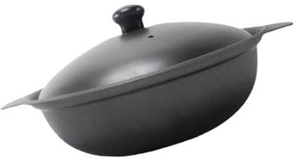 ABOOFAN Olla De Barro Para Arroz Con Tapa Cazuela De Hierro Fundido Para Pollo Guisado Apta Para Casa Restaurante y Hotel Superficie Lisa y Resistente