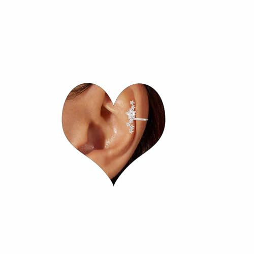 Ear Cuff Orecchini Donna Non Piercing Orecchini Senza Buco Donna Earcuff Cartilagine Helix Cuff Orecchini Piercing Finti Orecchini Ipoallergenici Regalo di Gioielli