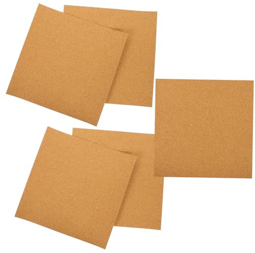 Tofficu 5 Pièces Carreaux Muraux Liège Carreaux De Liège Tableau Tableau Mural Autocollants