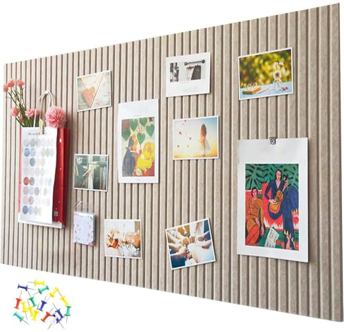 DAJASD Pinnwand Groß Selbstklebend,60 x 40cm 0,9cm dick Große Filz Pinnwand Selbstklebend mit Selbstklebendem Klebeband Und Pinnnadeln Bulletin,für Wände in der Schule,Hause,Küche,Büro(Dunkles Kamel