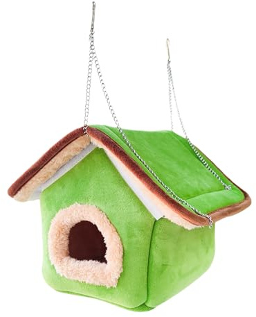 YIZITU Nid D'oiseau Thermique pour Perroquets Literie en Polaire Douce Protection Contre Le Froid Conception Facile À Nettoyer Grotte À Oiseaux en Peluche pour Animaux De Compagnie