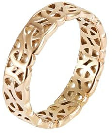 HUANGBONIG 2 Stück – Triangel-Ring aus Titanstahl, geometrischer Ring für Männer und Frauen, Minderheiten-Design, personalisierter Schmuck, 9#, Metall
