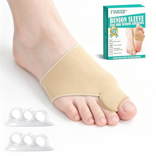 Yagaspantery Hallux Valgus Schutz Bandage, Hallux Valgus Korrektur Socken, Drei Löcher Zehentrenner aus Silikon, Wiederverwendbare Socken, Zehentrenner zur Linderung von Fußschmerzen durch Reibung