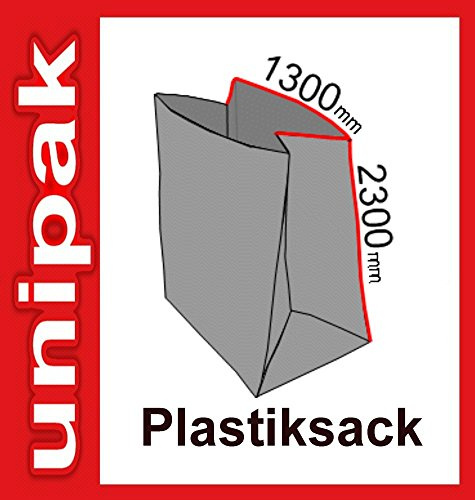 Plastiksack Müllsack PE-Sack 1300 x 2300mm 10 Stück 1000 Liter Müllbeutel Abfallbeutel Spänesack