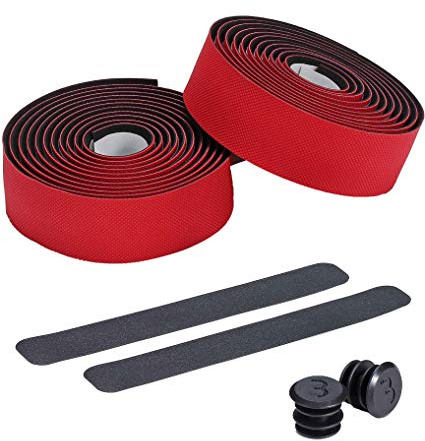 BBB Cycling cykel moutainbike styrband flexribbon gel för racercyklar, BHT-14, röd, 200 x 3 cm