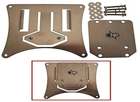 one by CAMAMOTO Portatarga Moto Enduro Motard Supermotard con Faro Stop Posizione Omologato Regolabile Click-Clack