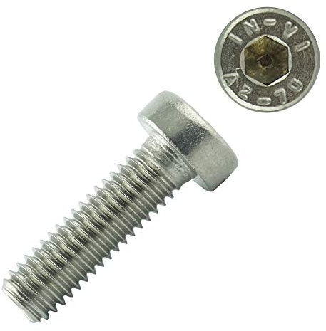 Eisenwaren2000 | Zylinderschrauben mit Innensechskant M12 x 30 mm (20 Stück) - Zylinderkopf Schrauben ISO 14580 - DIN 7984 Gewindeschrauben - Edelstahl A2 V2A - rostfrei