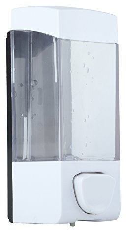 Telituny Distributore manuale di sapone in plastica, distributore di sapone a parete da 350 ml, scatola dispenser per lozioni a parete per hotel, uffici, case