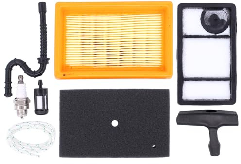 Air Fuel Filter Service Kit for Stihl TS400 Chainsaw Spark Plug Fuel Pipe | Pull Cord Starter Handle 4223 141 0300, 4223 141 0600