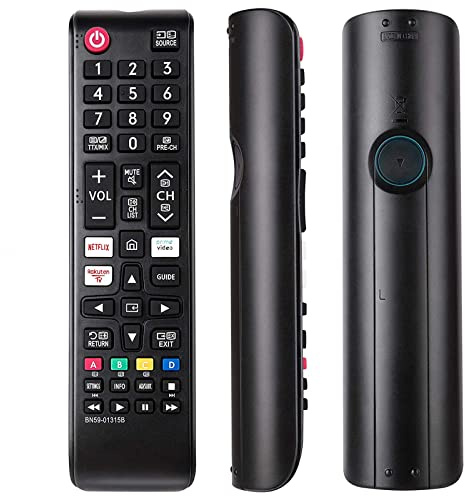 VINABTY BN59-01315B Universal-Fernbedienung passend für Samsung 4K UHD HDR Crystal QLED-Fernseher mit Netflix Rakuten Prime Video-Tasten UE58RU7170S UE58RU7172U UE58RU7179U UE65RU7100K UE50RU7175U