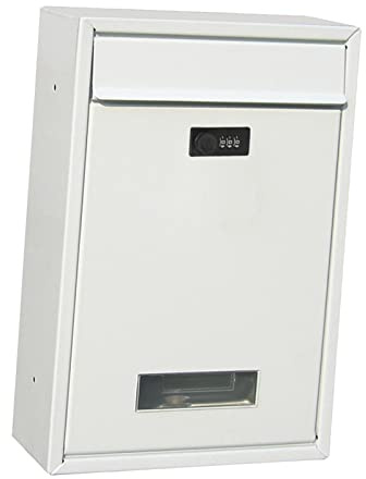 Boîte aux lettres murale en métal avec serrure à combinaison avec serrure à code Boîte aux lettres suspendue pour porte Extérieure