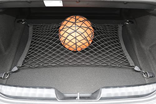 Floor Style Automotive Elastic Trunk Mesh Cargo Net for BMW Z4 (G29) Sport 2018-2025 - Premium Trunk Organizer and Storage - Luggage Net for Coupe - Best Car Organizer for BMW Z4 M Sport