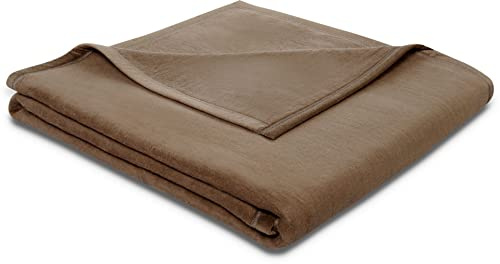 biederlack Wohndecke Cotton Sense Baumwolle Schoko Größe 150x200 cm