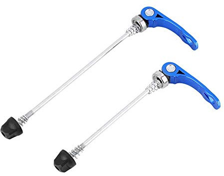 HERCHR Fahrradspieße, 185mm/7.3 Zoll vorne und 145mm/5.7 Zoll hinten Fahrradspieß Rennrad Mountainbike MTB Hebel Radnabe Spieße Schnellspanner Secure Lock Spieße Set
