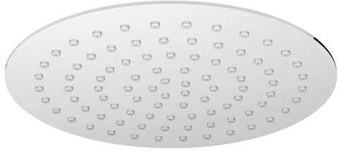 Schläfer 135300 | Tête De Douche Effet Pluie, Anticalcaire, Ø30 cm, Nettoyage Automatique, Pomme de Douche Ronde Acier Inoxydable 304 Chromée, Douche de tête de Salle de Bain diamètre 300 mm