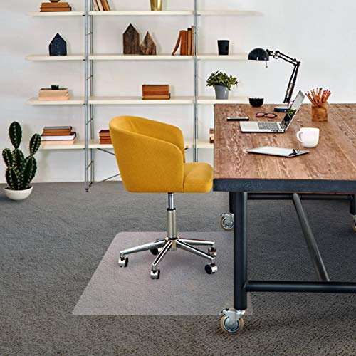 Floortex Bodenschutzmatte Cleartex advantagemat aus phthalatfreiem Vinyl für niederflorige Teppichböden - bis 6mm Höhe, 120 x 75cm, rechteckig, transparent
