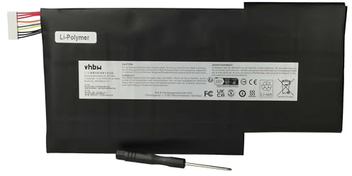 vhbw Batería reemplaza MSI MS-17B7 | MS-17B6 para notebook (5700 mAh, 11,4 V, Li-poli)