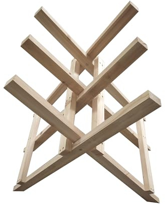 Chevalet en Bois WERKAPRO à 3 Supports pour sciage de bûches