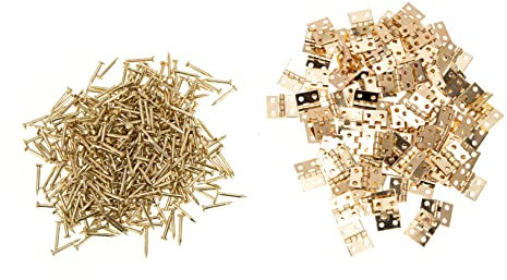 SEWOART 100stücke Mini Holzbox Scharniere Aus Retro Schmuckkästchen Scharniere Für Bastelarbeiten Und Dekoration Praktisch Stabil Und Elegant