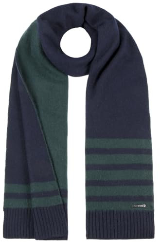 Stetson Twotone Stripes Kaschmirschal Damen Herren Herbst Winter grün-blau One Size