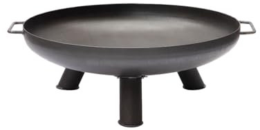 Grillfürst Feuerschale Ø 60 cm aus Stahl - Feuerschale für den Garten oder die Terrasse, massiv, langlebig und hitzebeständig, für Lagerfeuer oder als Kochstelle, Durchmesser 60 cm