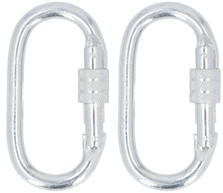 Connettore A Catena 2 Pc 22KN Capacità Di Carico Lega In Acciaio Gancio Di Sicurezza Pesante Gancio Rapido Ideale Per La Fissazione Di Catene Di Corde Sicuro E Affidabile Per Workshop C