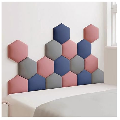 Anti-collision Headboard Upholstered Self-adhesive 3D Decorative Wall Panels Scratch-resistant Wall Padding For Kids' Rooms(Gray,150x87cm)
