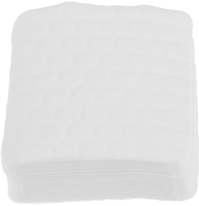 WRITWAA 5 Stück-packung Fusselfreie Nagelentferner Pads aus Weicher Baumwolle Hohe Saugfähigkeit und Tragbar für Hause und Unterwegs zur Nagelreinigung