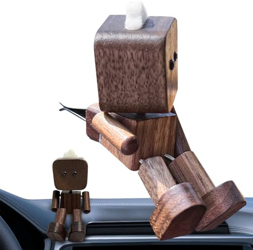 Genérico Decoración De Figura De Madera para Salpicadero - Figura De Madera Oscilante para Salpicadero O Escritorio | Adorno Regalo para Cumpleaños Casa Oficina Viajes